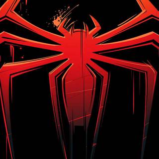 Black Spider-Man logo wallpaper