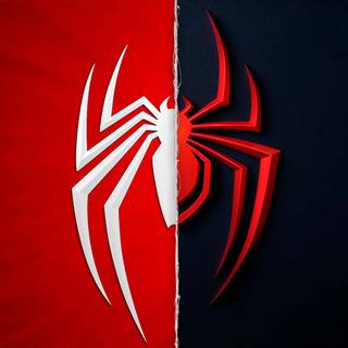 Black Spider-Man logo wallpaper