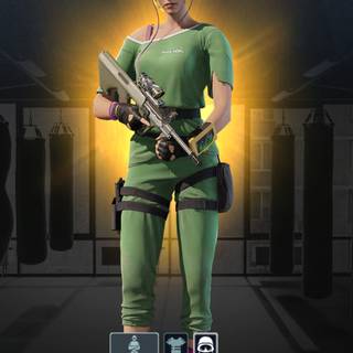 Monika IQ Weiss wallpaper