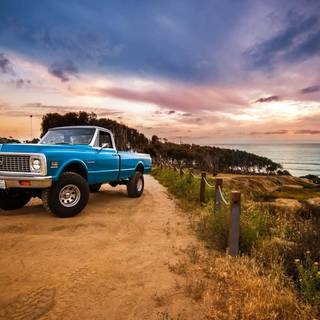 Country truck wallpaper
