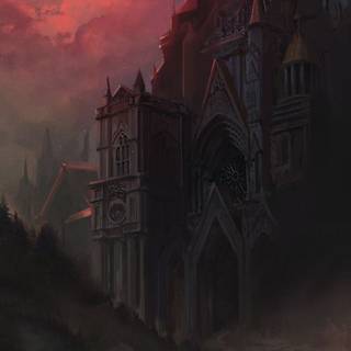 Goth castle wallpaper