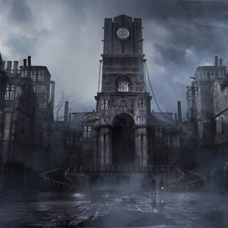 Goth castle wallpaper