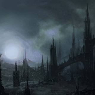 Goth castle wallpaper