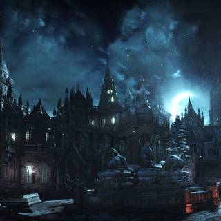 Goth castle wallpaper