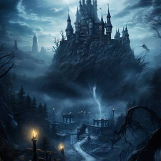 Goth castle wallpaper