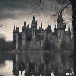 Goth castle wallpaper