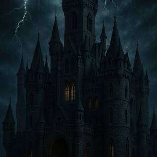 Goth castle wallpaper