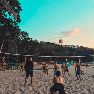 Beach volleyball wallpaper