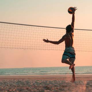 Beach volleyball wallpaper