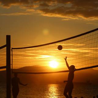 Beach volleyball wallpaper