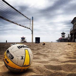 Beach volleyball wallpaper