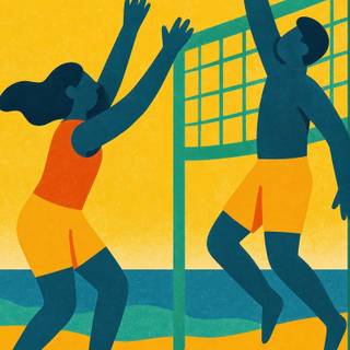 Beach volleyball wallpaper