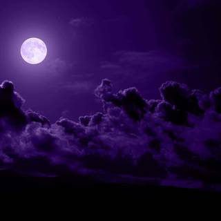 Purple night sky wallpaper