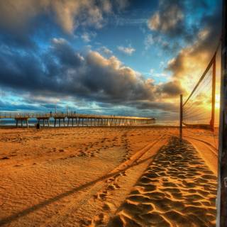 Beach volleyball wallpaper