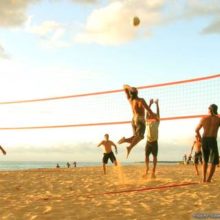 Beach volleyball wallpaper