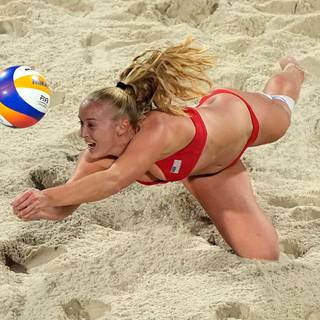 Beach volleyball wallpaper