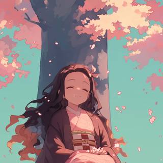 Nezuko phone wallpaper