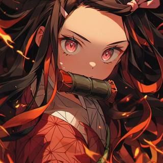 Nezuko phone wallpaper