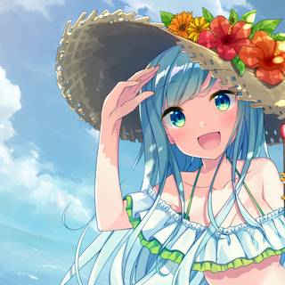 iPad summer anime wallpaper