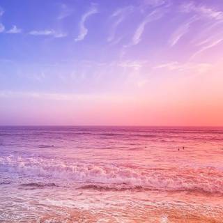 Summer beach purple wallpaper
