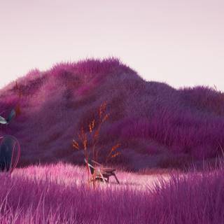 Pink autumn aesthetic wallpaper