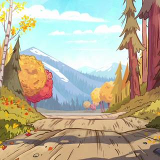 Gravity Falls autumn wallpaper