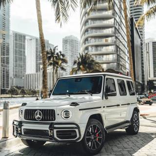 G Wagon white wallpaper
