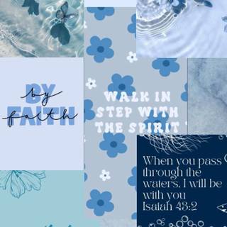 Blue Christian wallpaper