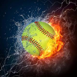 Softball and volleyball wallpaper