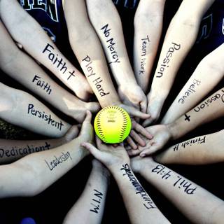 Softball and volleyball wallpaper