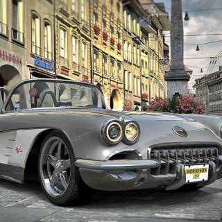 Vintage Corvette wallpaper