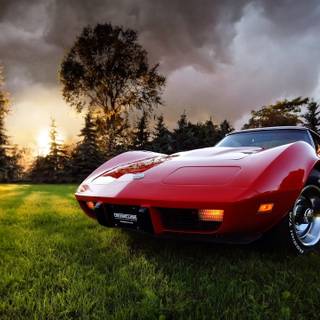 Vintage Corvette wallpaper