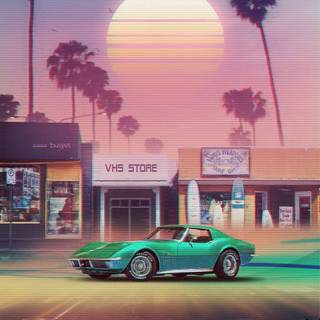 Vintage Corvette wallpaper