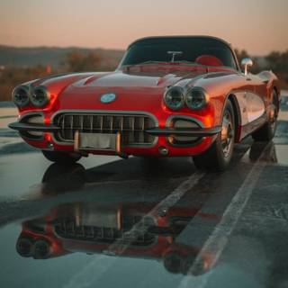 Vintage Corvette wallpaper