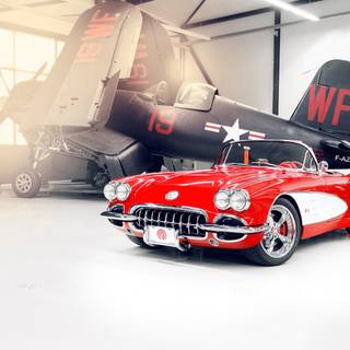 Vintage Corvette wallpaper