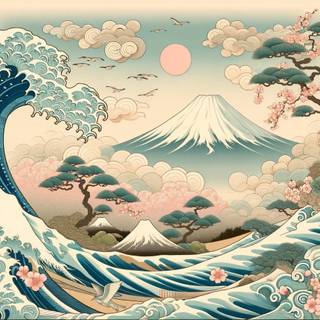 Japanese clouds wallpaper