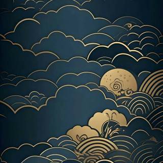 Japanese clouds wallpaper