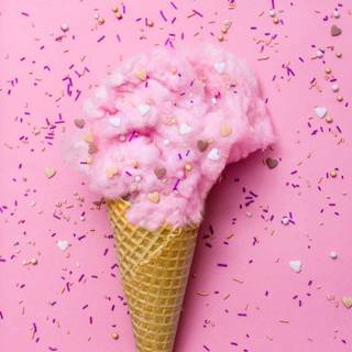 Ice cream drip wallpaper