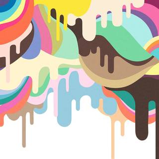 Ice cream drip wallpaper