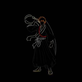 Ichigo black and white wallpaper