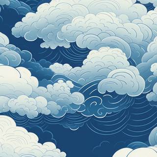 Japanese clouds wallpaper