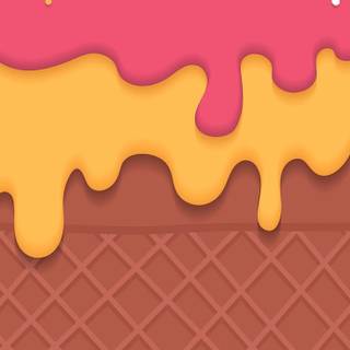 Ice cream drip wallpaper