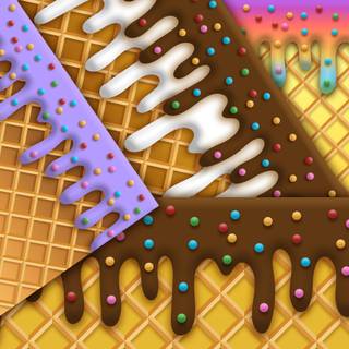 Ice cream drip wallpaper