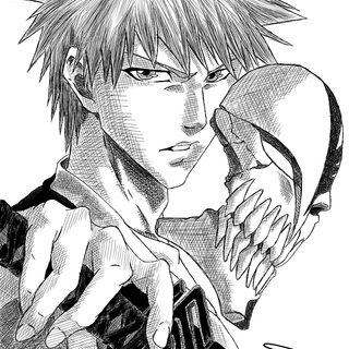 Ichigo black and white wallpaper