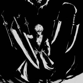 Ichigo black and white wallpaper