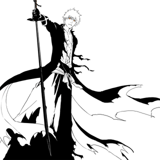 Ichigo black and white wallpaper