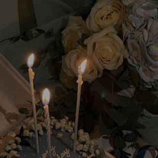 Dark birthday cake wallpaper