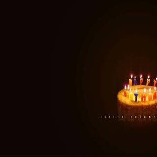 Dark birthday cake wallpaper