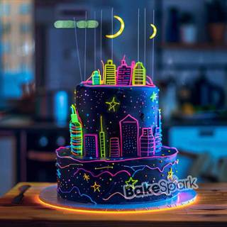 Dark birthday cake wallpaper