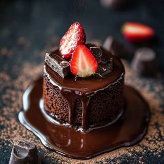 Dark birthday cake wallpaper